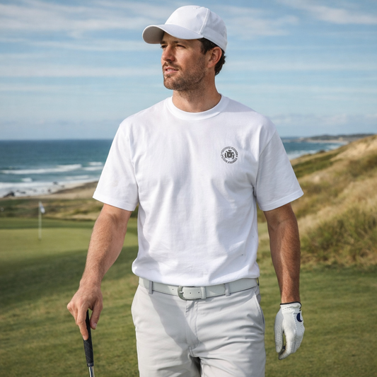 White Circle Logo Oversized T-Shirt